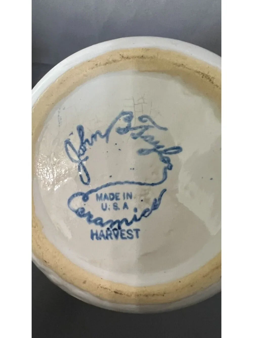 2 John B. Taylor Ceramic Creamers Harvest Design Figurative